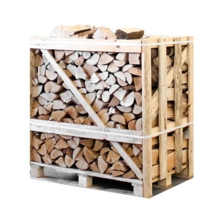Demi-palette de bois de chauffage fendu (Mélange Bouleau & Frêne)